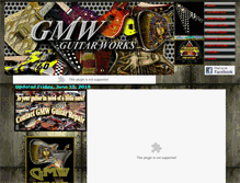 Tablet Screenshot of gmwguitars.com